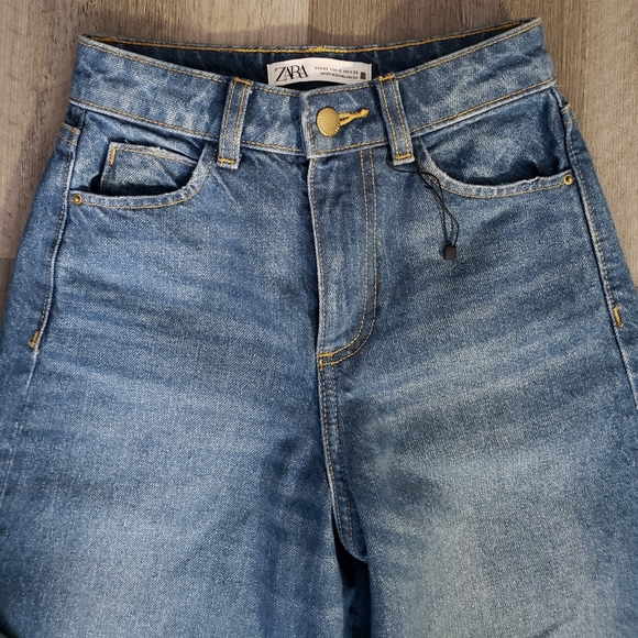 Zara | NWOT Culotte-cut Jeans - Picture 10 of 12